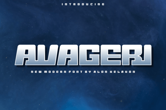 Avageri: A Display Font for Bold Visual Statements