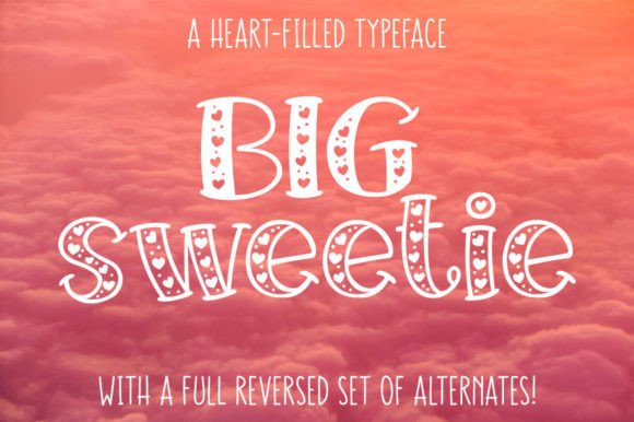 Big Sweetie Font for Handmade Projects
