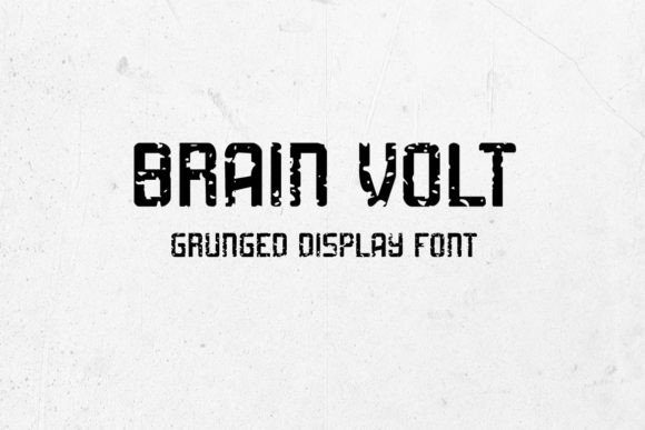Brain Volt: A Display Font for Handmade Creations