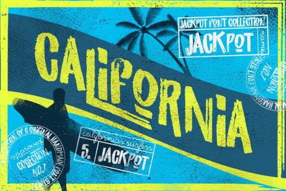 California Jackpot: A Bold Brush Font for Branding Projects