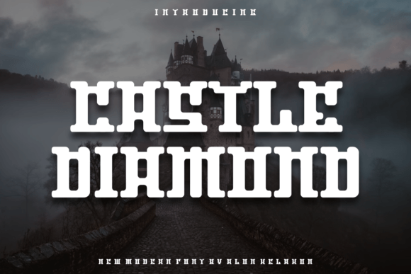 Castle Diamond Font for Handmade Creations