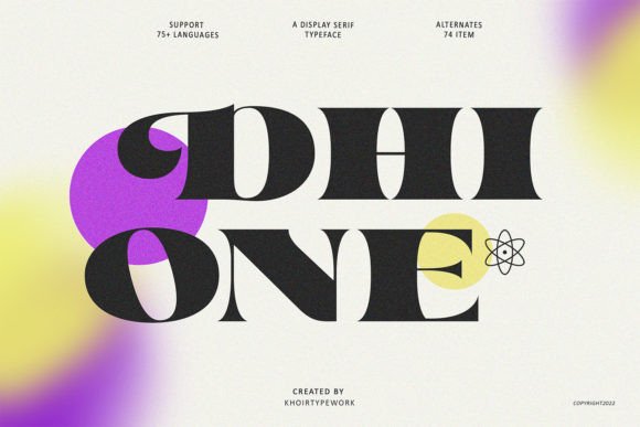 Dhione: A Bold Display Font for Web Design