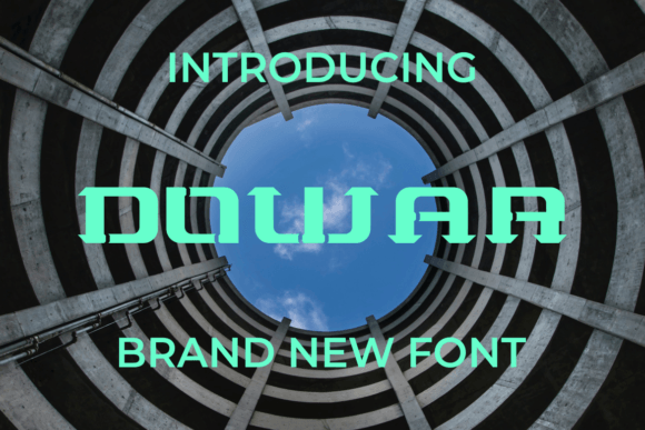 Dowar: A Bold Display Font for Editorial Design