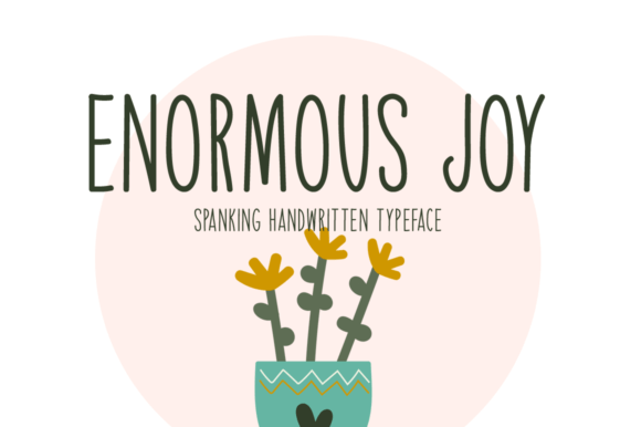 Enormous Joy: A Handwritten Font for Creative Branding