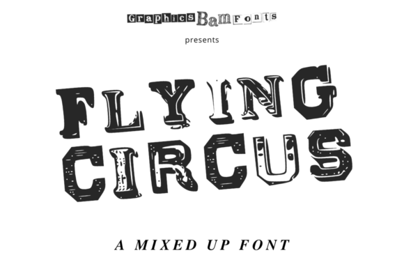 Flying Circus Font for Editorial Design and Branding