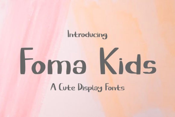 Foma Kids: The Joyful Font for Eye-Catching Campaigns
