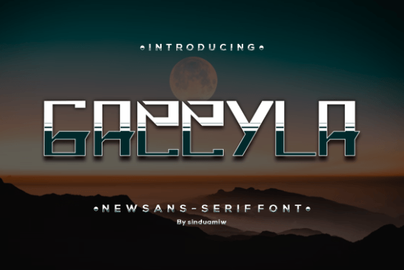 Gazzyla Font for Handmade and Commercial Craft Projects