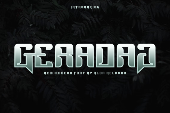 Geradag: A Modern Display Font for Digital Creativity