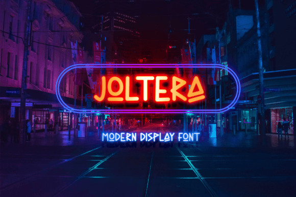 Joltera: A Bold Display Font for Modern Branding