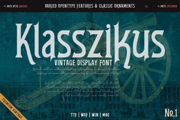 Klasszikus Font Review for Design Projects