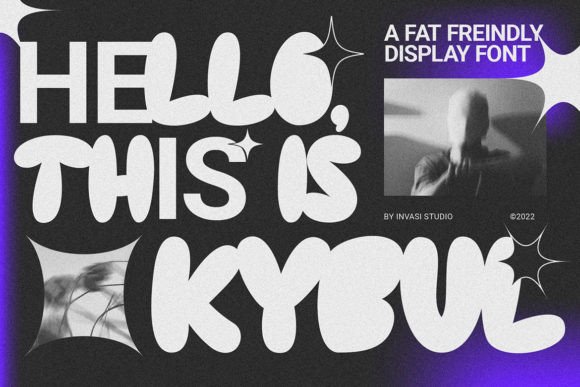 Kybul: A Bubbly Display Font for Digital Creativity