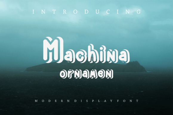 Machina Ornamen Display Font Review for Web Design