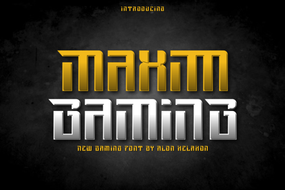 Maxim Gaming Font for Modern Web Design