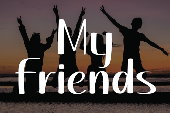 My Friends: A Minimalist Font for Modern Campaigns