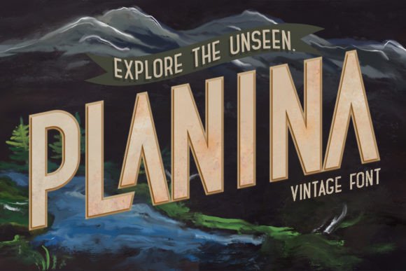 Planina Font for Web Design: A Bold Display Typeface