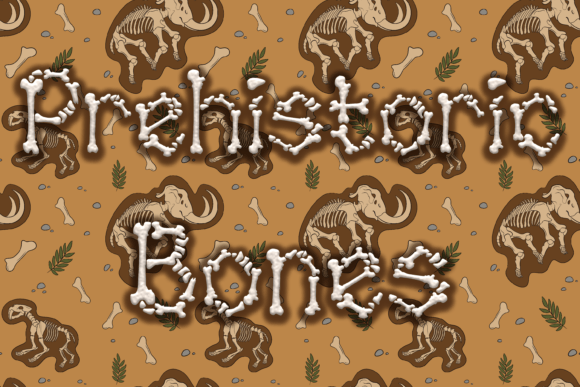 Prehistoric Bones Font for Business Branding