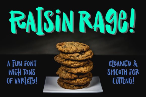 Raisin Rage Font for Handmade Creations