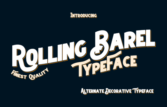 Rolling Barel Font for Modern Web Design