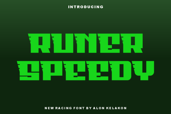 Runer Speedy: A Bold Display Font for Web Design