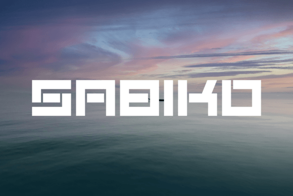 Sabiko: A Bold Display Font for Editorial Design
