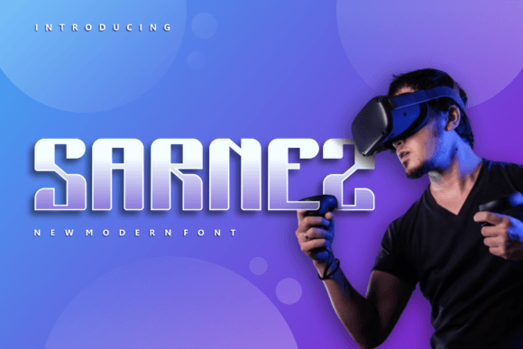 Sarnez: A Cool Display Font for Small Business Branding