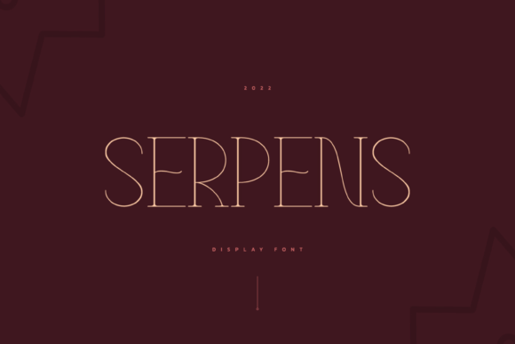 Serpens: A Minimalist Display Font for Web Design