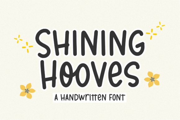 Shining Hooves: A Cute Display Font for Digital Branding