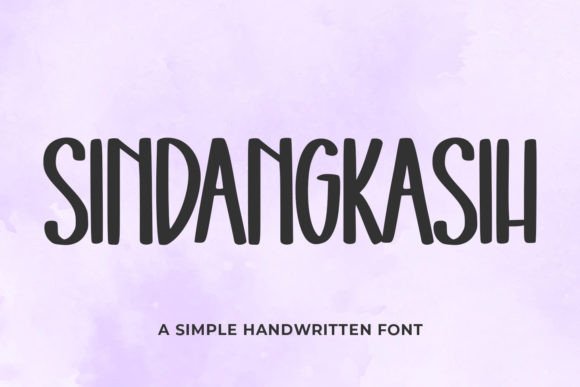 Sindangkasih: A Handwritten Display Font for Creative Projects