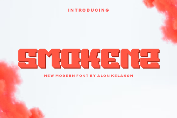 Smokenz: A Bold Display Font for Modern Editorial Design