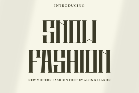Snow Fashion: A Modern Font for Polished Branding