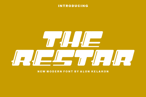 The Restar: A Bold Display Font for Branding Projects